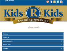 Tablet Screenshot of kidsrkidsmorrisville.com